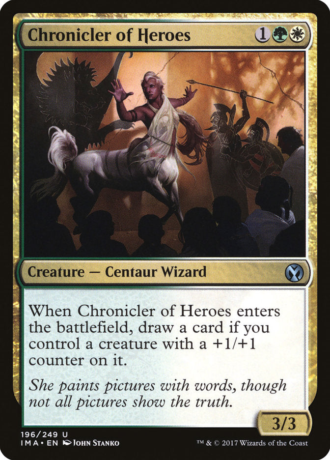 Chronicler of Heroes [Iconic Masters] MTG Single Magic: The Gathering    | Red Claw Gaming