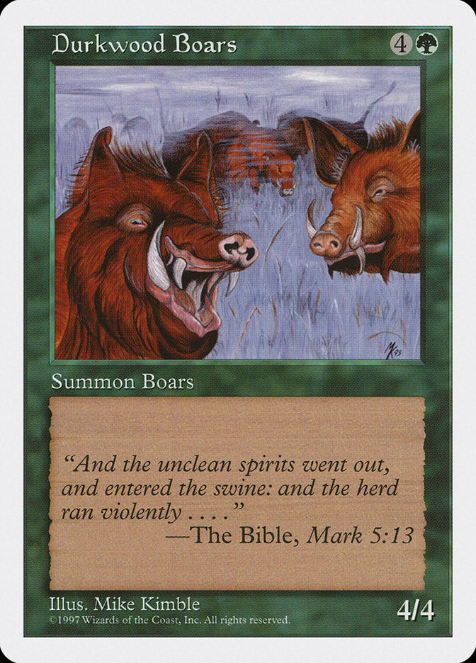 Durkwood Boars [Fifth Edition] MTG Single Magic: The Gathering    | Red Claw Gaming