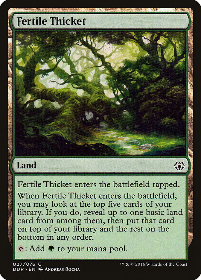 Fertile Thicket [Duel Decks: Nissa vs. Ob Nixilis] MTG Single Magic: The Gathering    | Red Claw Gaming