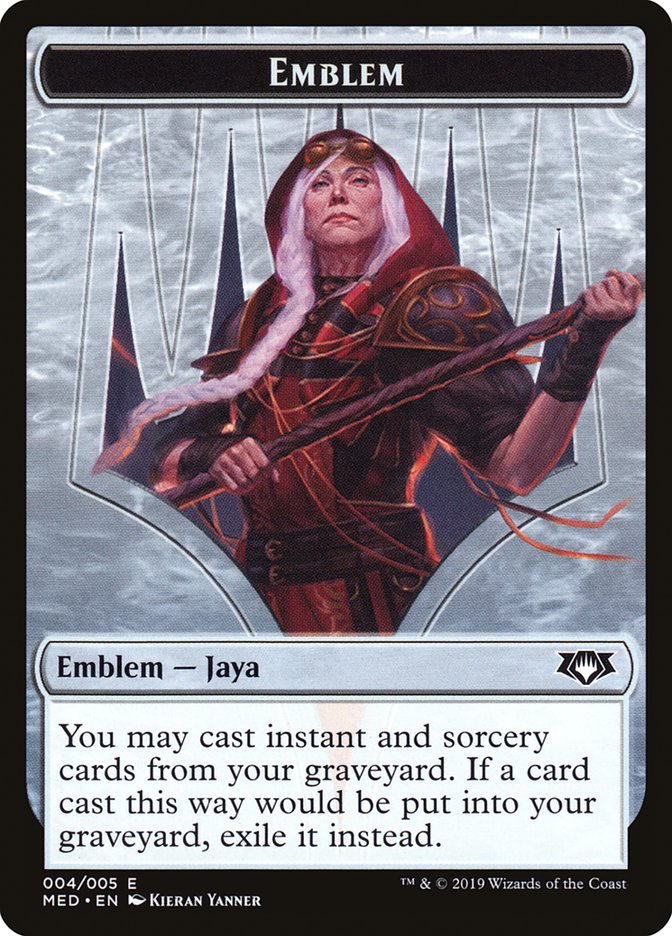 Jaya Ballard Emblem [Mythic Edition Tokens] MTG Single Magic: The Gathering    | Red Claw Gaming