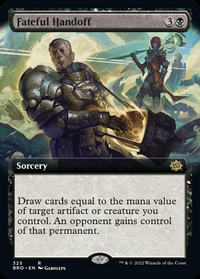 Fateful Handoff (Extended Art) [The Brothers' War] MTG Single Magic: The Gathering    | Red Claw Gaming