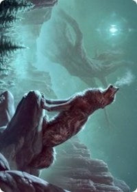 Sarulf's Packmate Art Card [Kaldheim Art Series] MTG Single Magic: The Gathering    | Red Claw Gaming