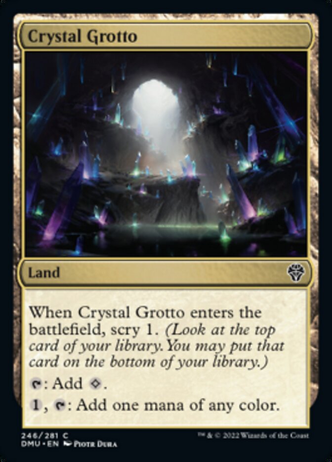Crystal Grotto [Dominaria United] MTG Single Magic: The Gathering    | Red Claw Gaming