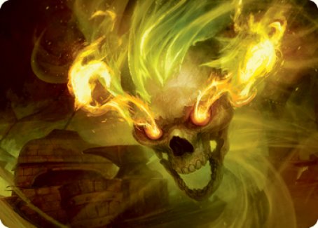 Flameskull Art Card [Dungeons & Dragons: Adventures in the Forgotten Realms Art Series] MTG Single Magic: The Gathering    | Red Claw Gaming