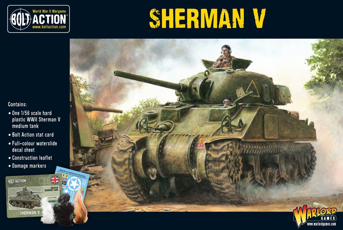 Sherman V British Warlord Games    | Red Claw Gaming