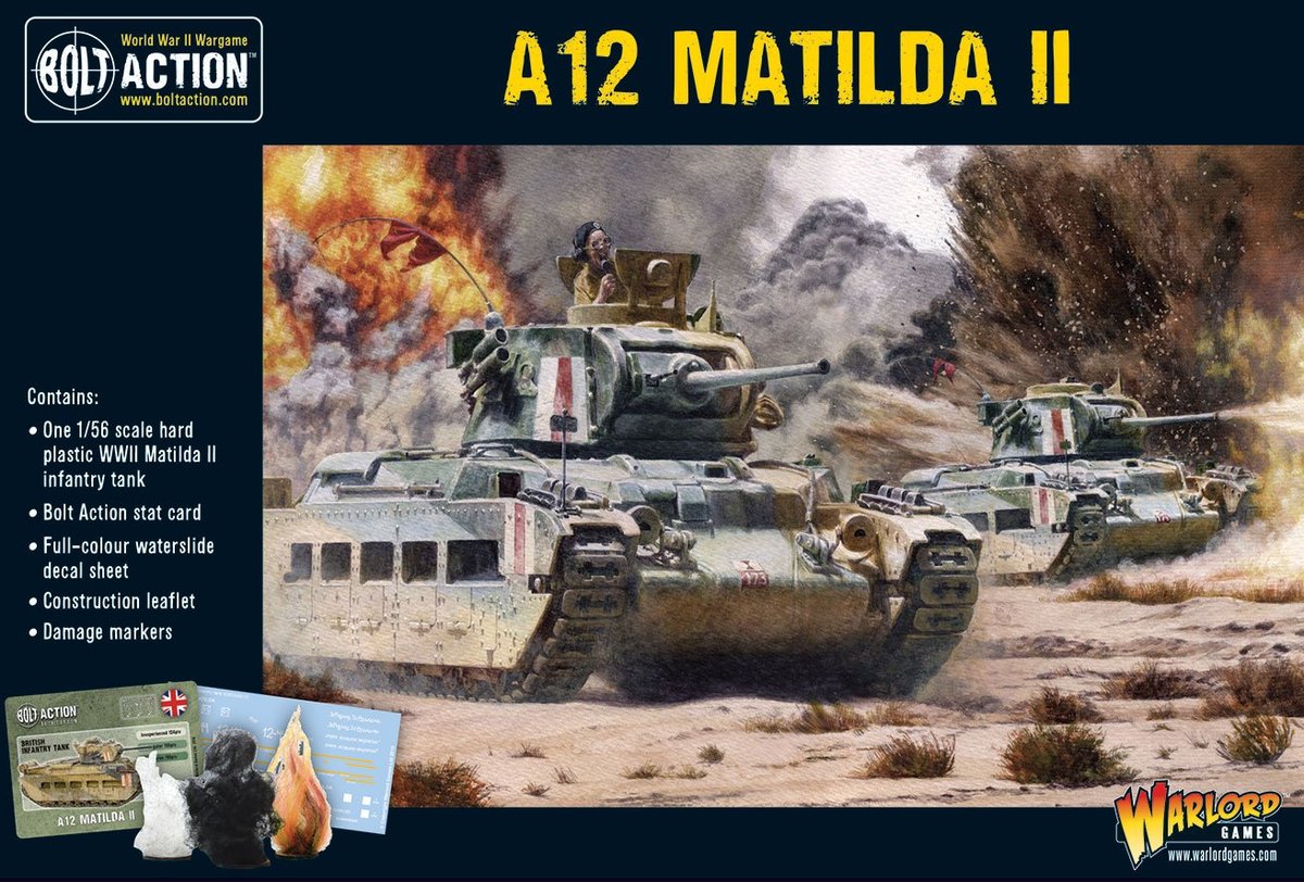 A12 Matilda II Infantry Tank British Warlord Games    | Red Claw Gaming
