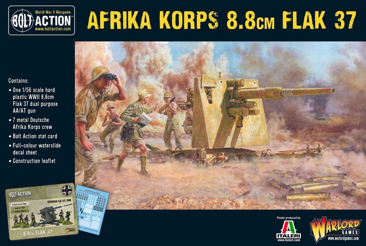 Afrika Korps 2cm Flak 38 Germany Afrika Korps Warlord Games    | Red Claw Gaming