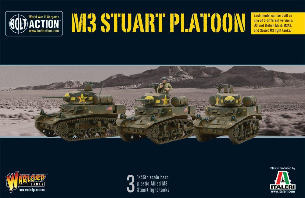 M3 Stuart Troop American Warlord Games    | Red Claw Gaming