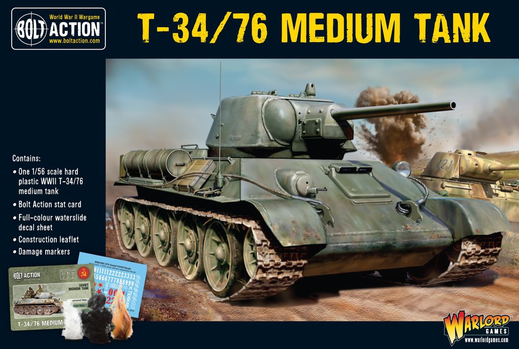 T34/76 Medium Tank Soviet Warlord Games    | Red Claw Gaming