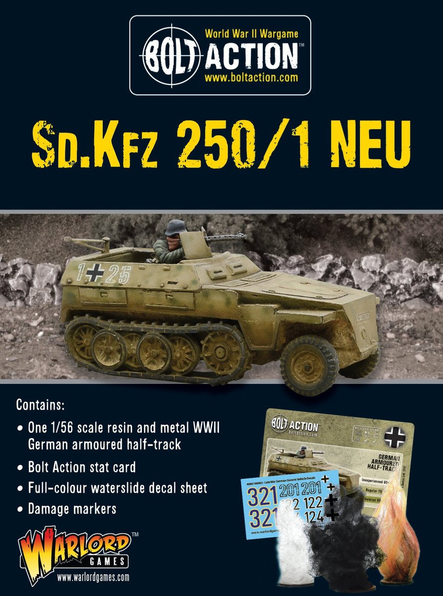 Sd/Kfz 250/1 - Neu Halftrack Germany Warlord Games    | Red Claw Gaming