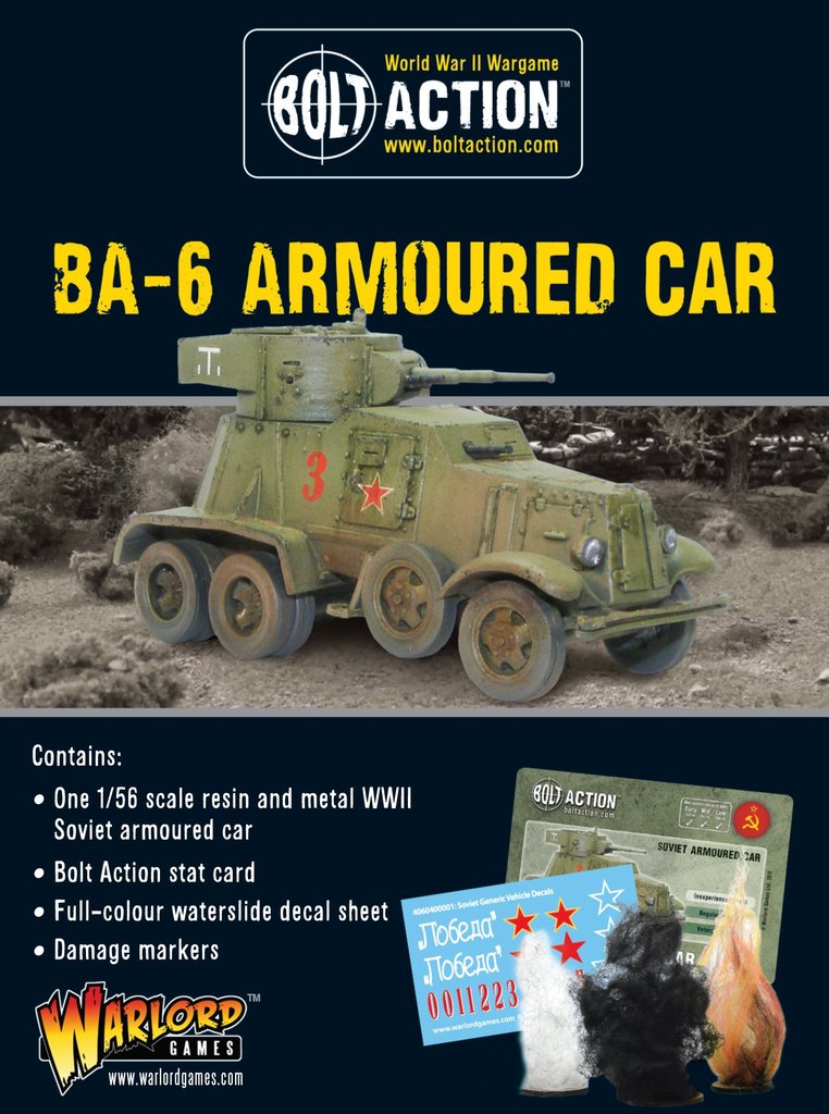 BA-6 Armoured Car Soviet Warlord Games    | Red Claw Gaming