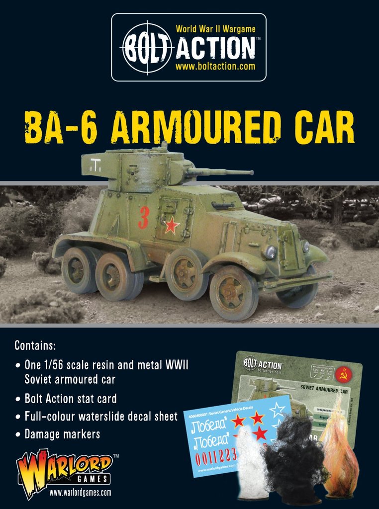 BA-6 Armoured Car Soviet Warlord Games    | Red Claw Gaming