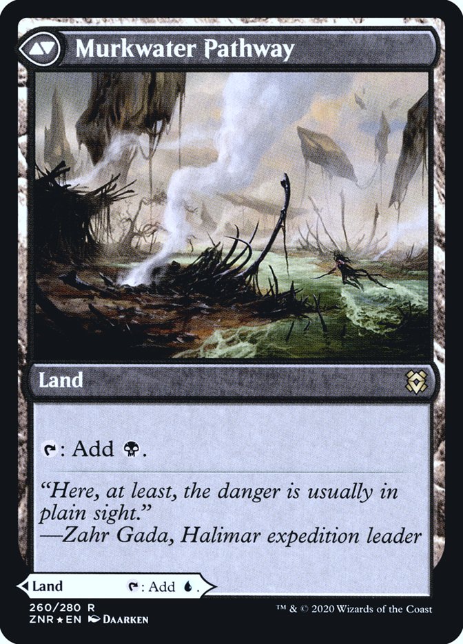 Clearwater Pathway // Murkwater Pathway [Zendikar Rising Prerelease Promos] MTG Single Magic: The Gathering    | Red Claw Gaming
