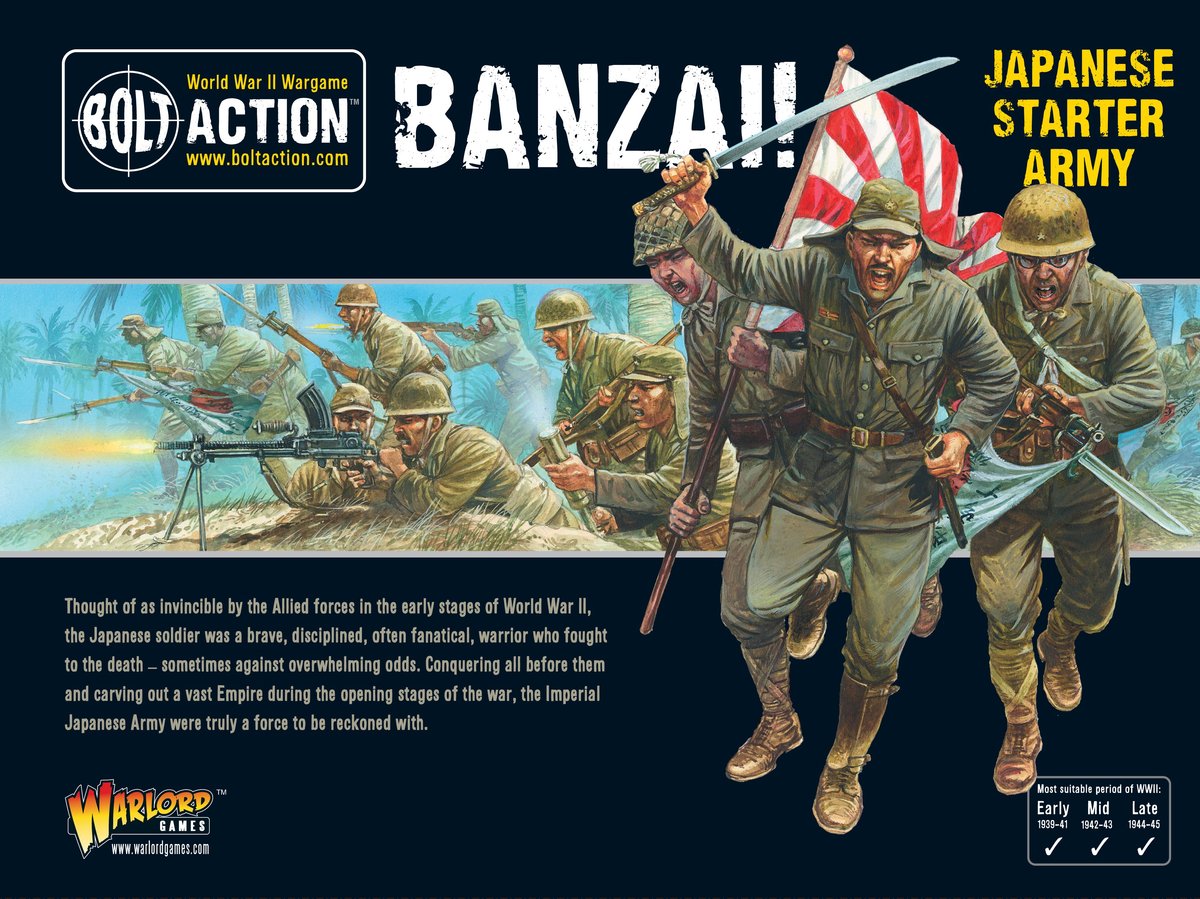 Banzai! Japanese Starter Army Imperial Japan Warlord Games    | Red Claw Gaming