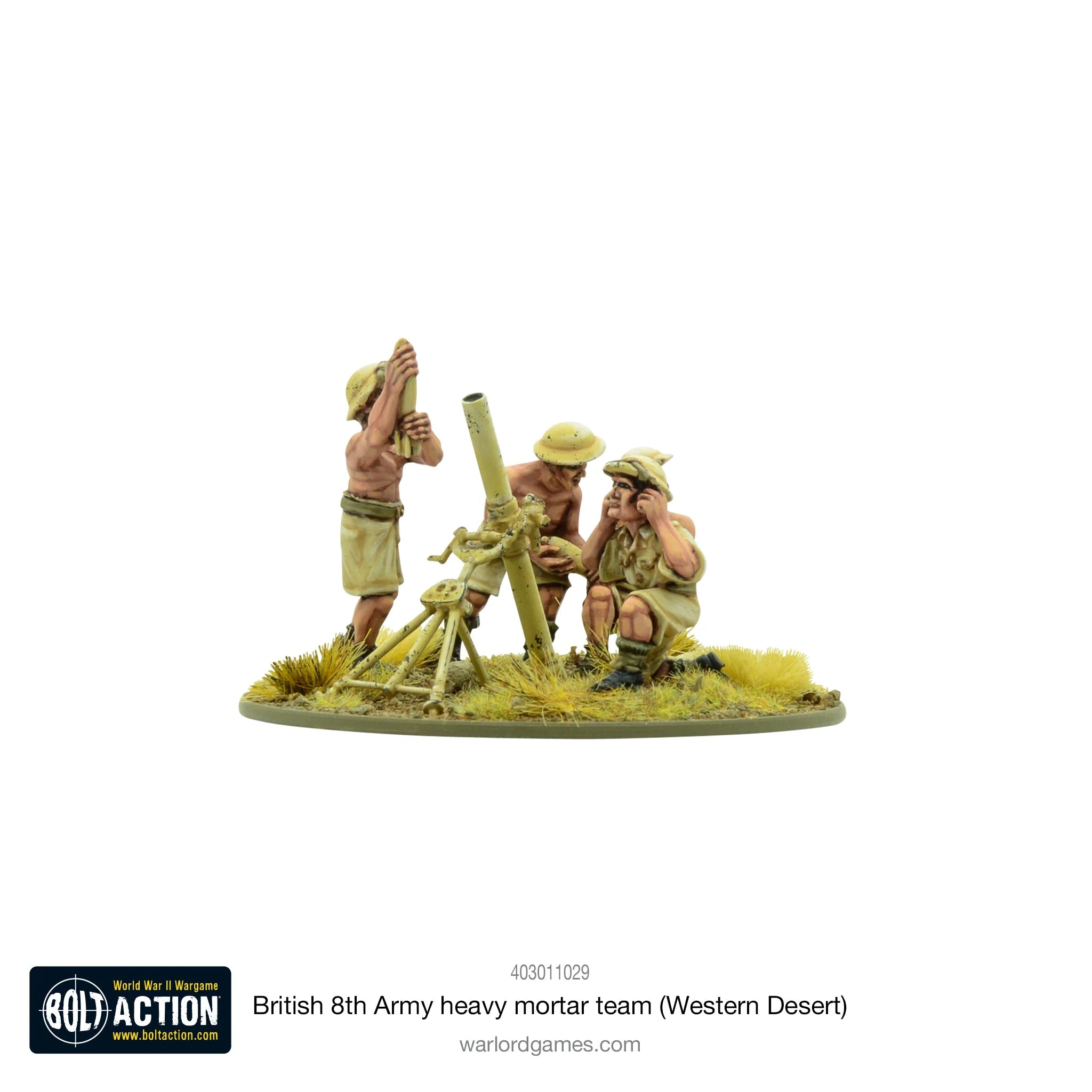 8th Army Heavy Mortar Team British Warlord Games    | Red Claw Gaming