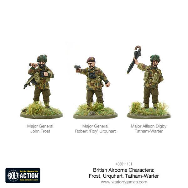 British Airborne Characters - Frost, Urquhart & Tatham-Warter British Warlord Games    | Red Claw Gaming