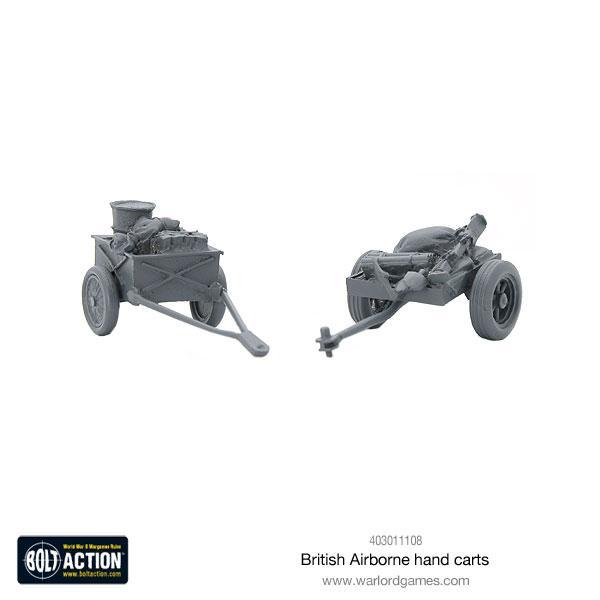 British Airborne Hand Carts British Warlord Games    | Red Claw Gaming