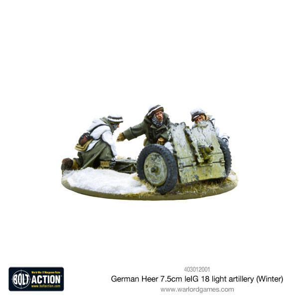 German Heer 7.5cm leIG 18 light artillery (Winter) Germany Warlord Games    | Red Claw Gaming