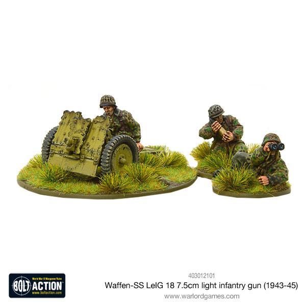 Waffen-SS LeIG 18 7.5cm light infantry gun Germany Warlord Games    | Red Claw Gaming