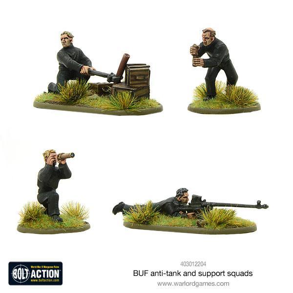 BUF Anti-Tank and Support Squads British Warlord Games    | Red Claw Gaming