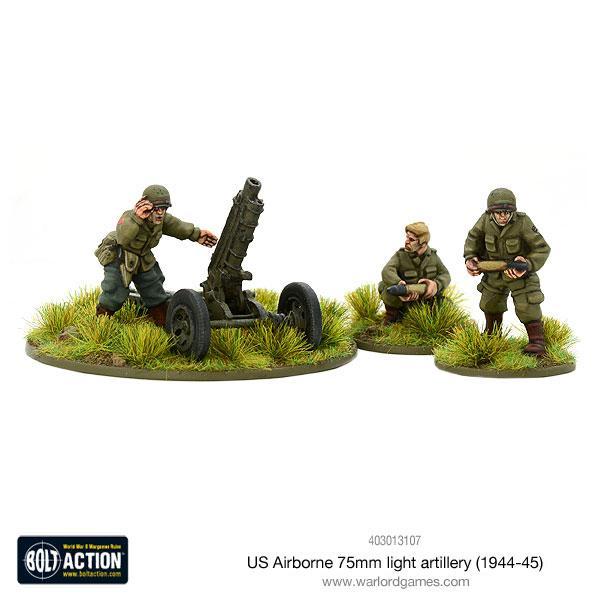 US Airborne 75mm Light Artillery (1944-45) American Warlord Games    | Red Claw Gaming