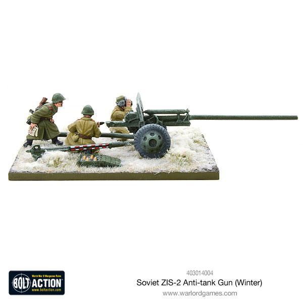 Soviet ZIS-2 anti-tank Gun (Winter) Soviet Warlord Games    | Red Claw Gaming