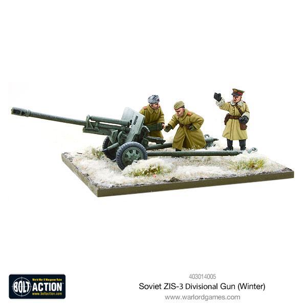 Soviet ZIS-3 Divisional Gun (Winter) Soviet Warlord Games    | Red Claw Gaming