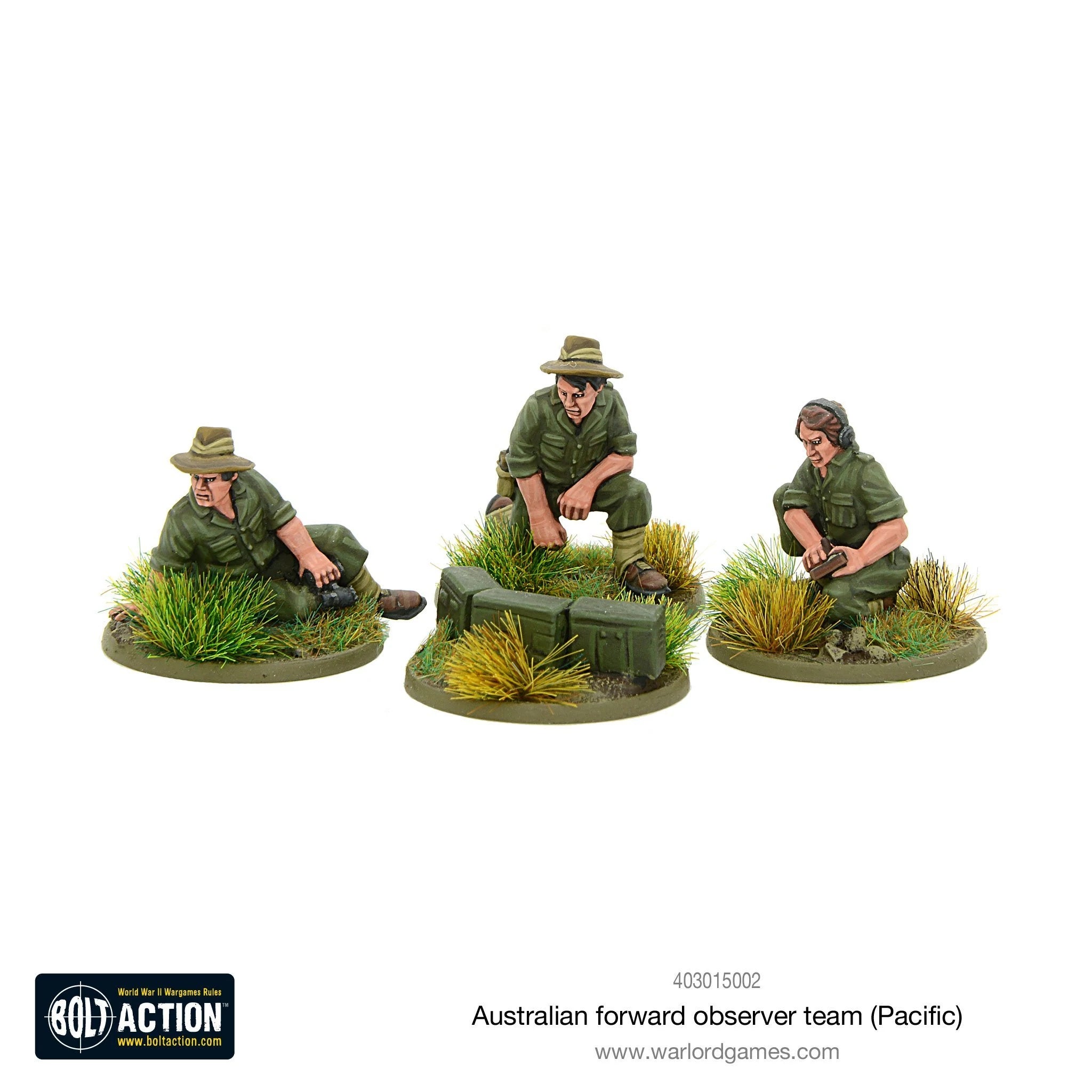 Australian Forward Observer Team (Pacific) Australian Warlord Games    | Red Claw Gaming
