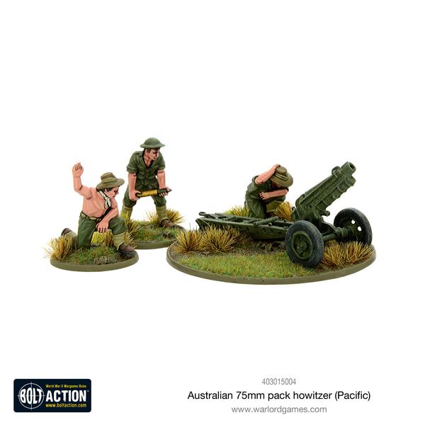 Australian 75mm Pack Howitzer Australian Warlord Games    | Red Claw Gaming