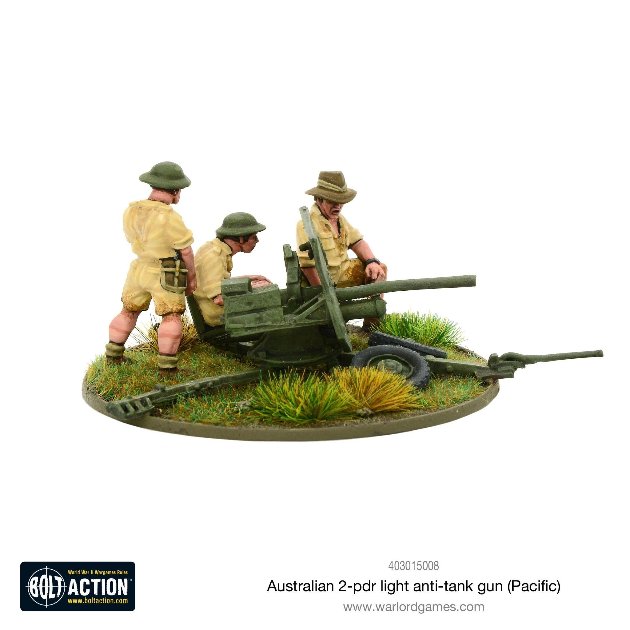 Australian 2-pdr Light Anti Tank Gun (Pacific) Australian Warlord Games    | Red Claw Gaming