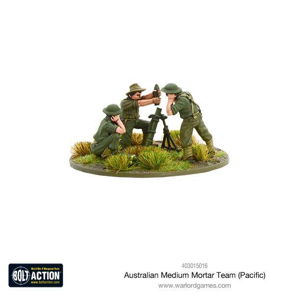 Australian Medium Mortar Team Australian Warlord Games    | Red Claw Gaming