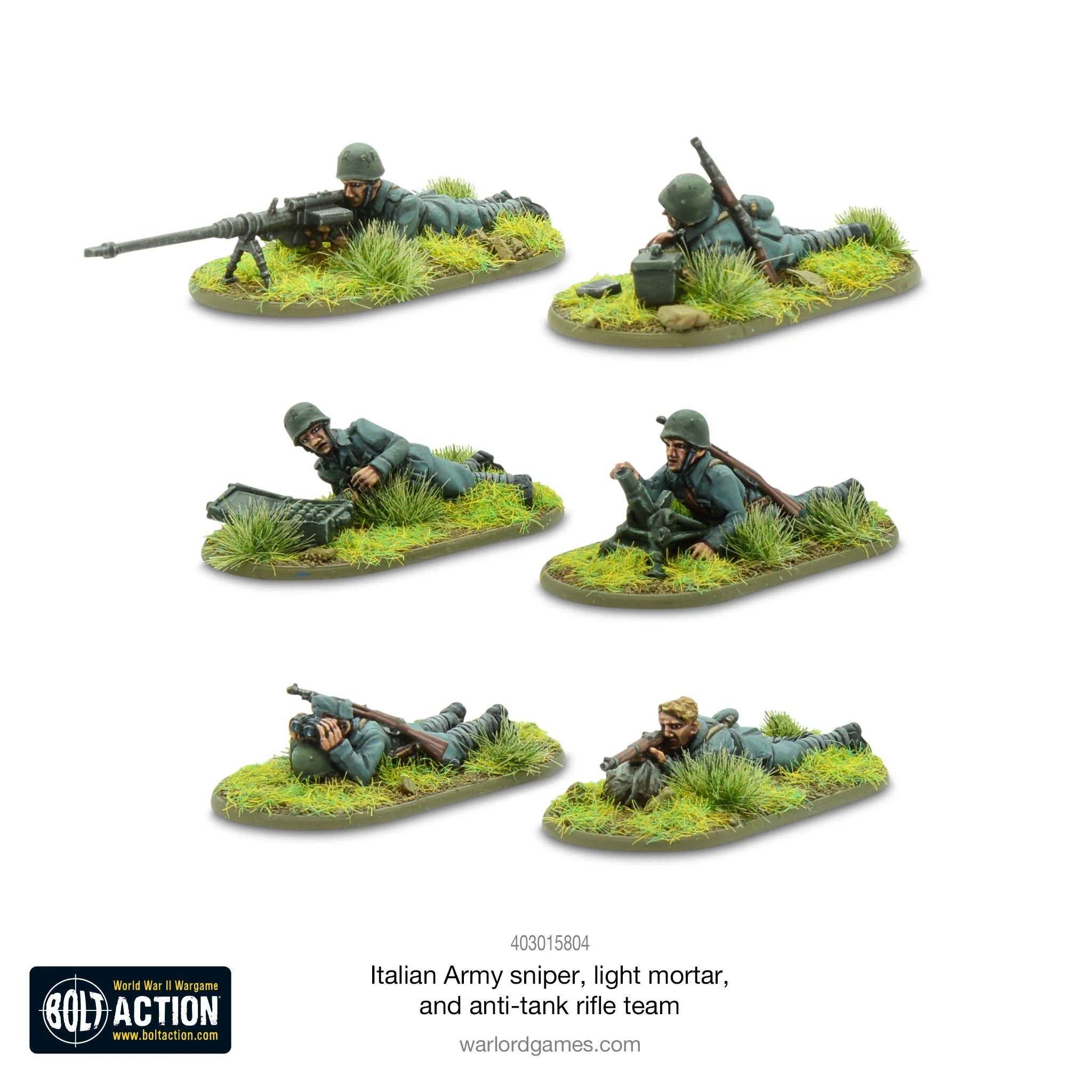 Italian Army Sniper, light mortar, and anti-tank rifle teams Italian Warlord Games    | Red Claw Gaming