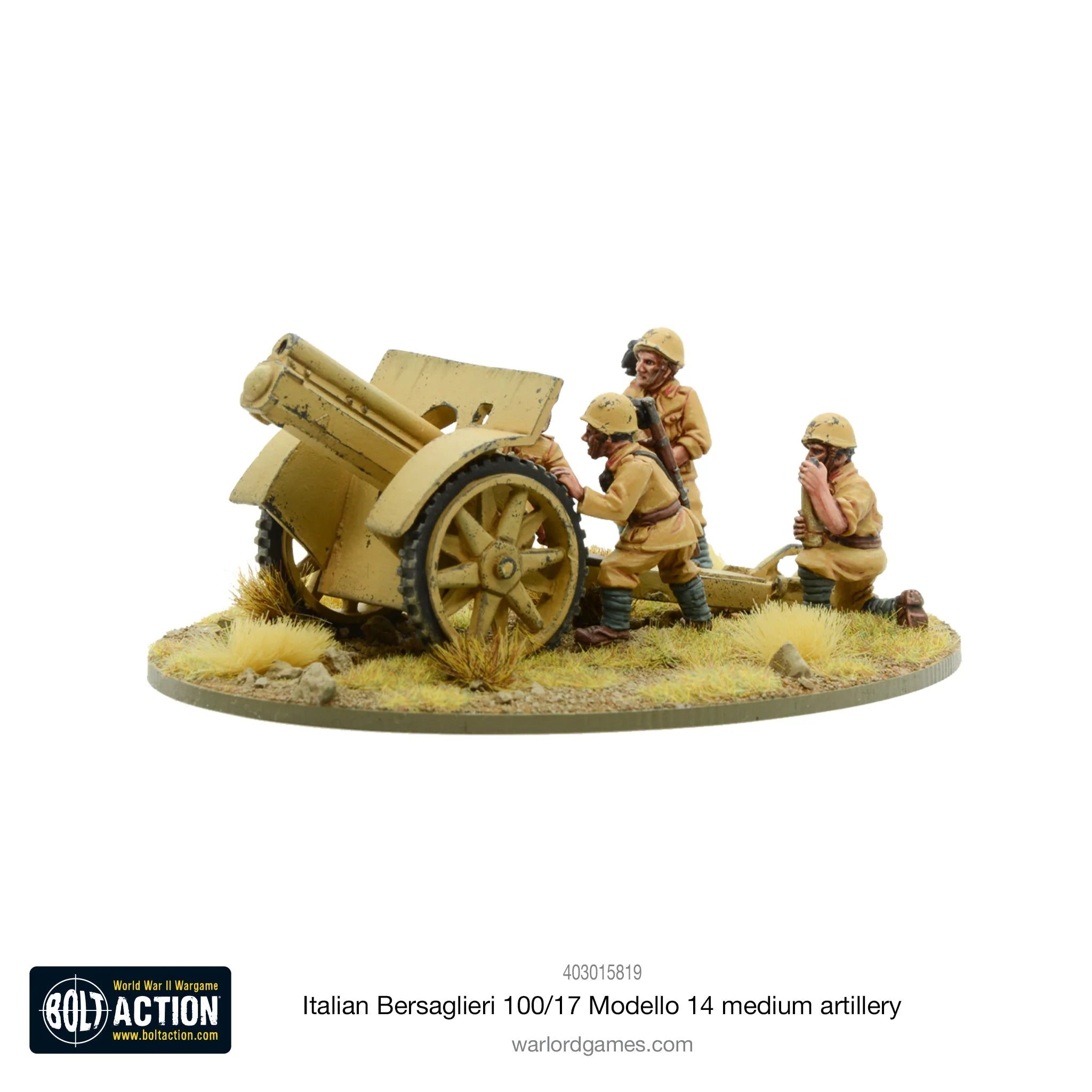 Italian Bersaglieri 100/17 Modello 14 medium artillery Italian Warlord Games    | Red Claw Gaming