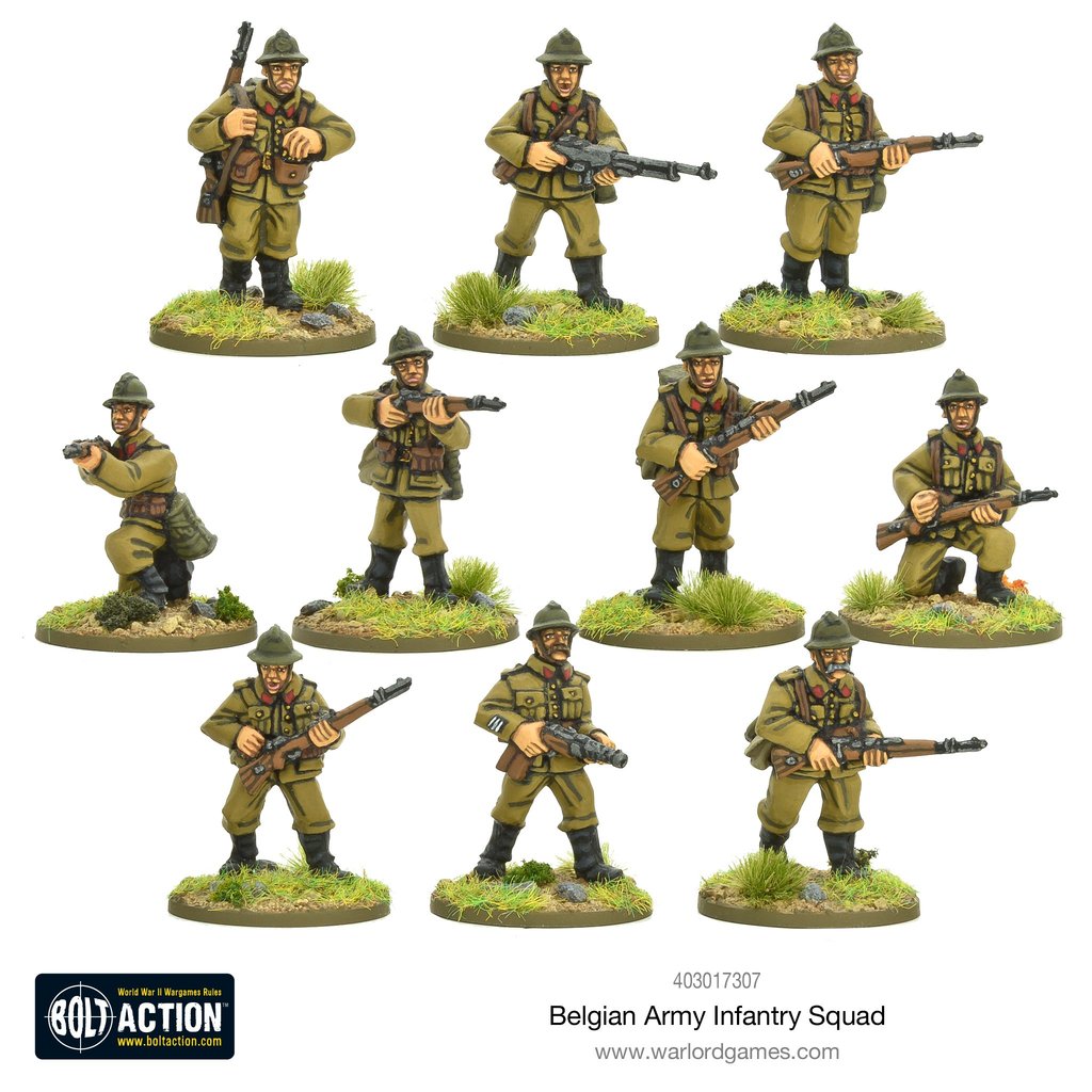 Belgian Army Infantry squad Belgian Warlord Games    | Red Claw Gaming