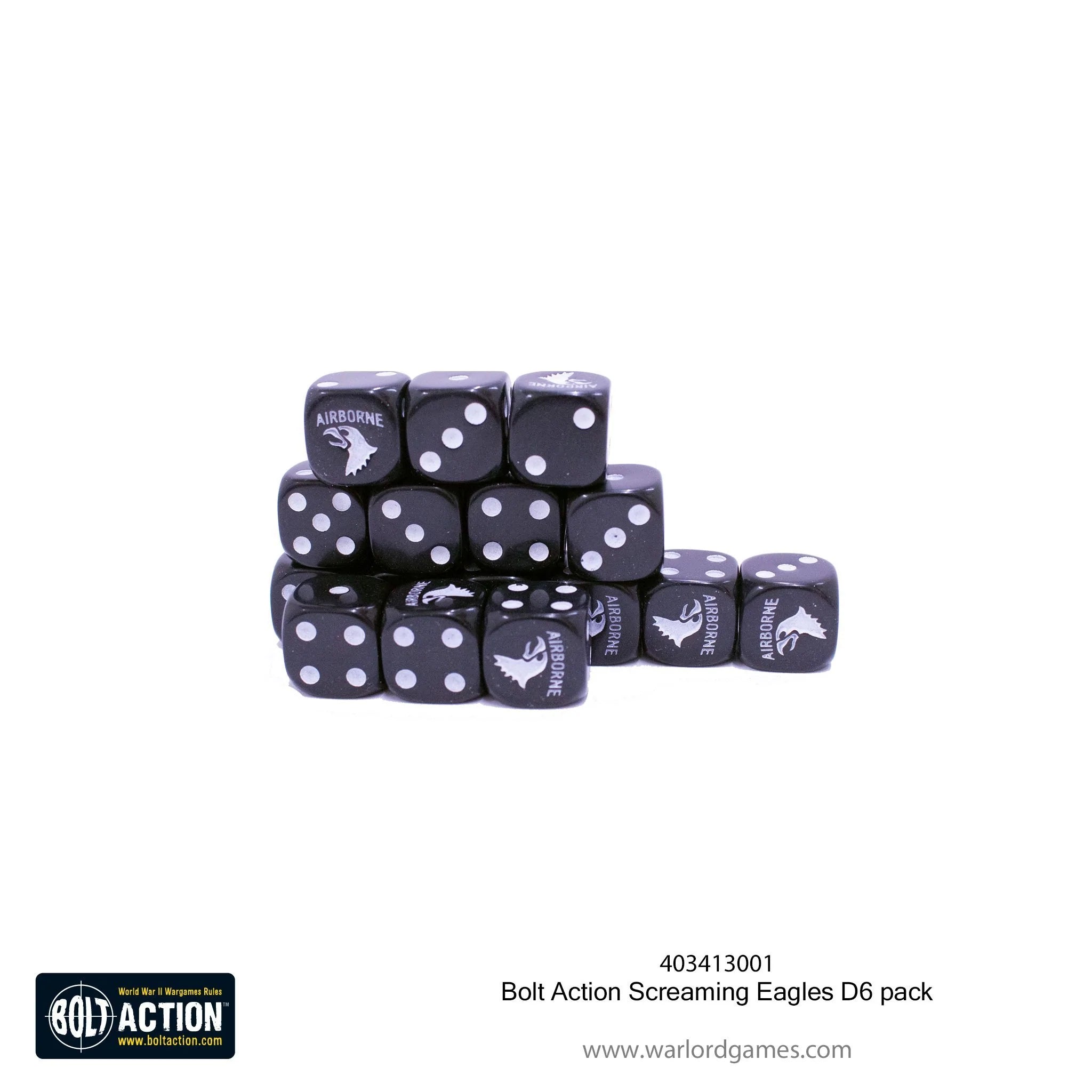 Screaming Eagles D6 dice pack Accessories Warlord Games    | Red Claw Gaming
