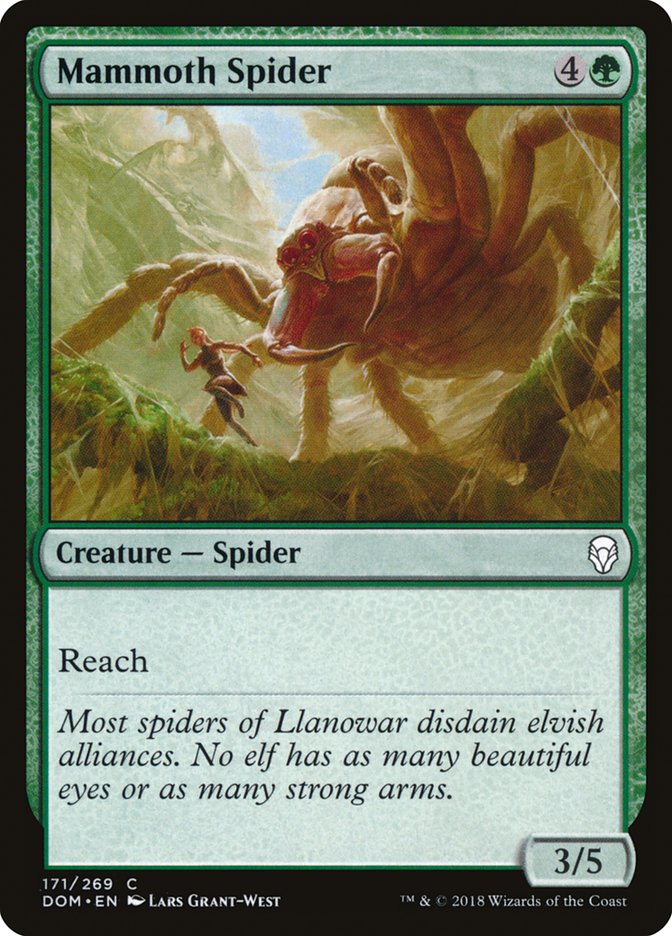 Mammoth Spider [Dominaria] MTG Single Magic: The Gathering    | Red Claw Gaming