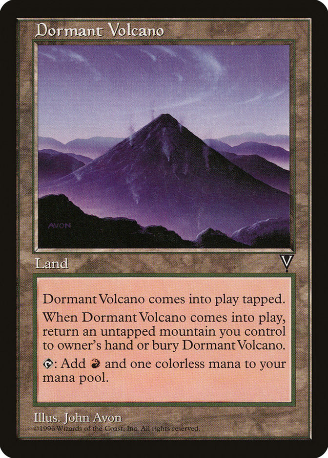 Dormant Volcano [Visions] MTG Single Magic: The Gathering    | Red Claw Gaming