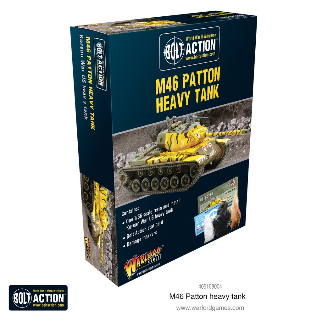 M46 Patton Heavy Tank Korea US Warlord Games    | Red Claw Gaming