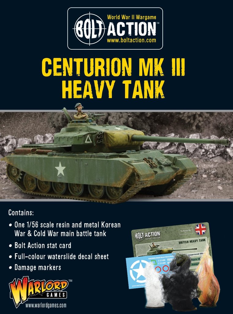Centurion Mk III Korea British Warlord Games    | Red Claw Gaming