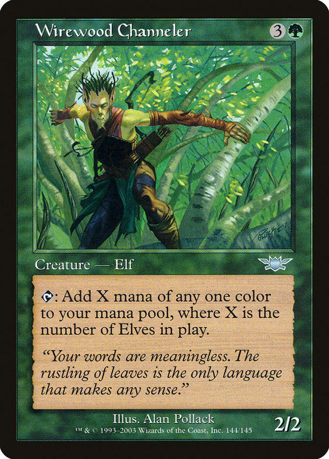 Wirewood Channeler [Legions] MTG Single Magic: The Gathering    | Red Claw Gaming