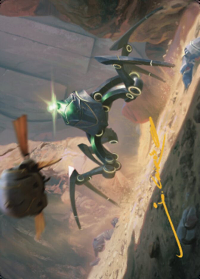 Thran Spider Art Card (Gold-Stamped Signature) [The Brothers' War Art Series] MTG Single Magic: The Gathering    | Red Claw Gaming