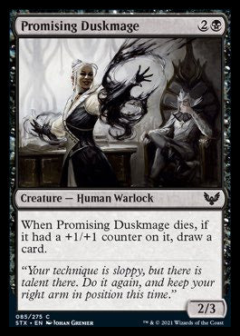 Promising Duskmage [Strixhaven: School of Mages] MTG Single Magic: The Gathering    | Red Claw Gaming