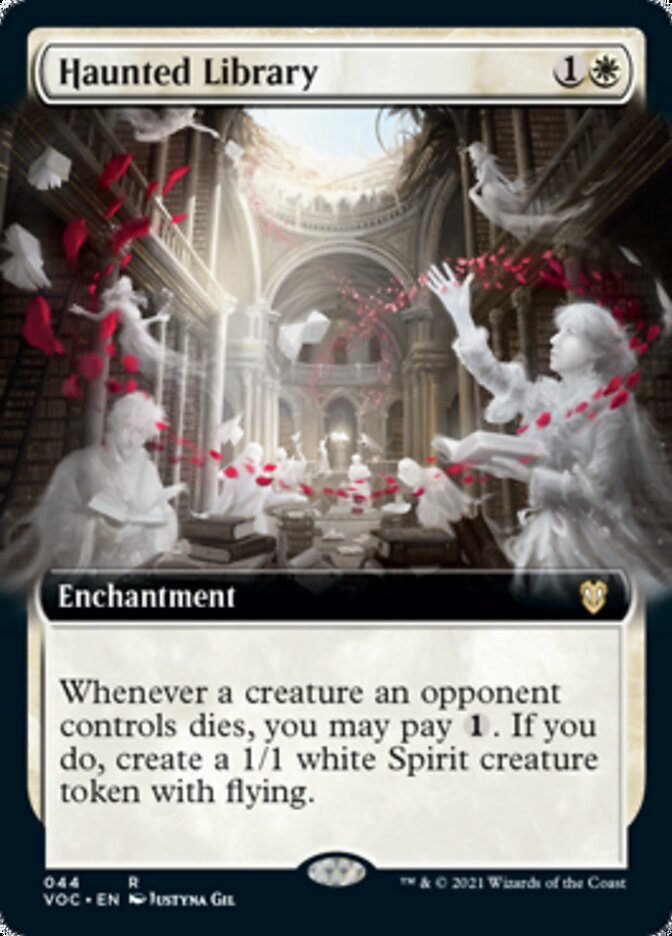 Haunted Library (Extended Art) [Innistrad: Crimson Vow Commander] MTG Single Magic: The Gathering    | Red Claw Gaming