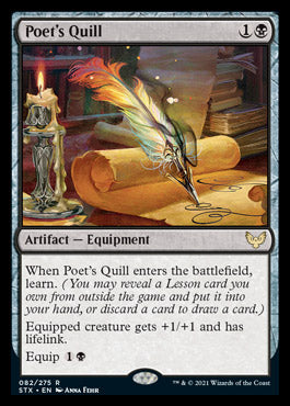 Poet's Quill [Strixhaven: School of Mages] MTG Single Magic: The Gathering    | Red Claw Gaming