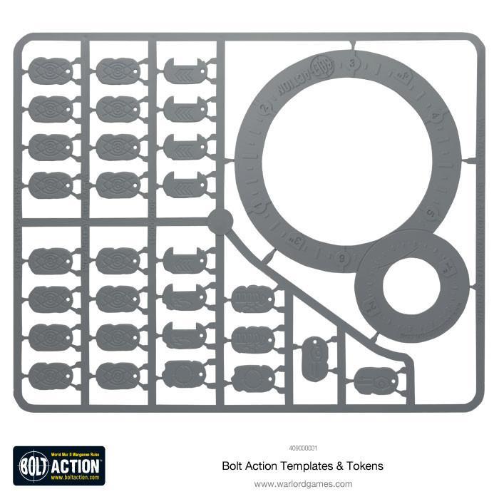 Bolt Action Templates Accessories Warlord Games    | Red Claw Gaming