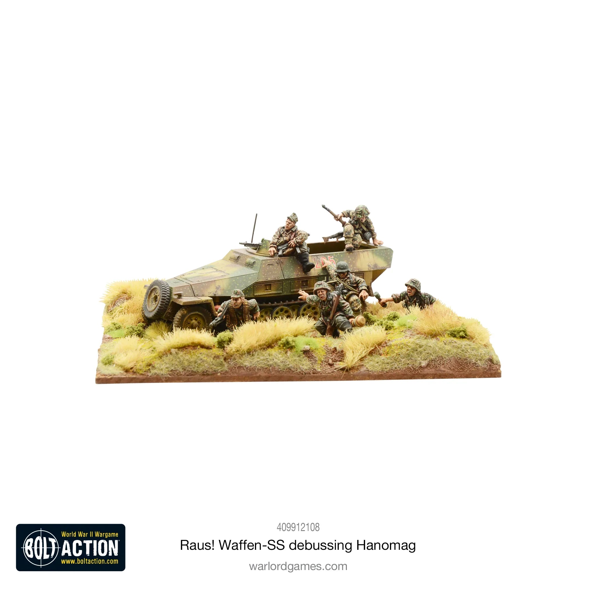 RAUS! Waffen-SS debussing Hanomag Germany Warlord Games    | Red Claw Gaming