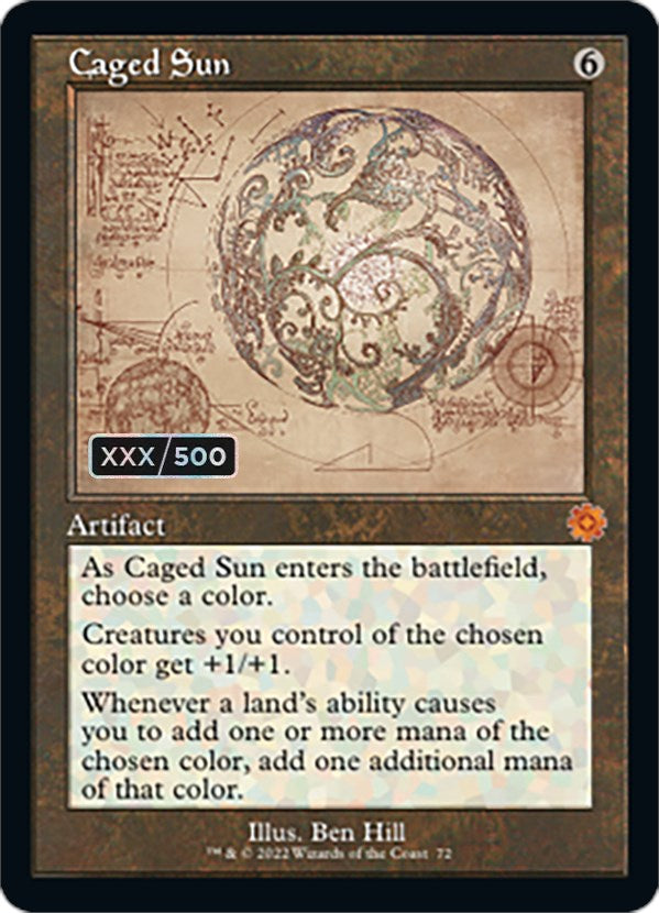Caged Sun (Retro Schematic) (Serialized) [The Brothers' War Retro Artifacts] MTG Single Magic: The Gathering    | Red Claw Gaming