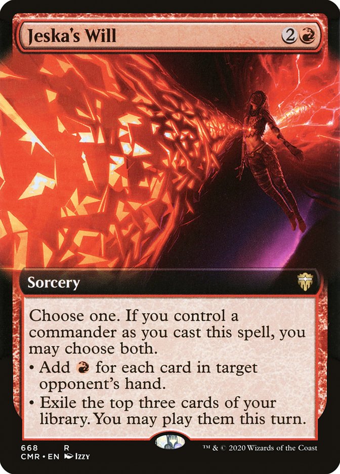 Jeska's Will (Extended Art) [Commander Legends] MTG Single Magic: The Gathering    | Red Claw Gaming
