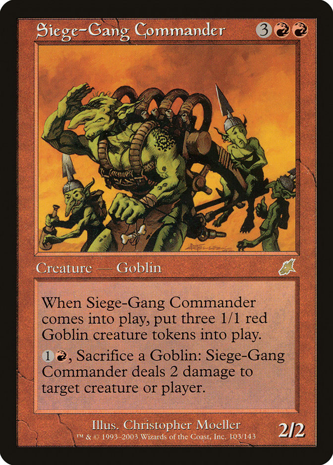 Siege-Gang Commander [Scourge] MTG Single Magic: The Gathering    | Red Claw Gaming