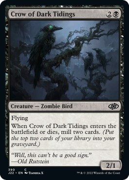 Crow of Dark Tidings [Jumpstart 2022] MTG Single Magic: The Gathering    | Red Claw Gaming